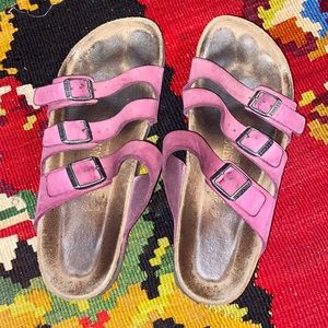 🌸Fuscia Florida Birkenstocks